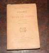 FOURNIER (Edouard). Enigmes des rues de Paris