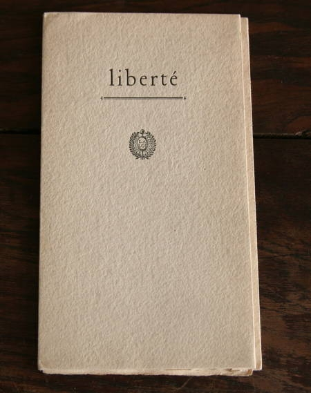 MAGET (Ernst). Libert&eacute;. Photo 1.