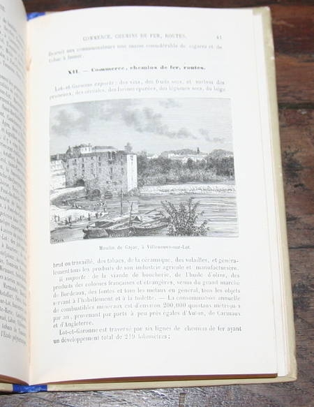G&eacute;ographie du d&eacute;partement de Lot-et-Garonne 1884. Photo 1.