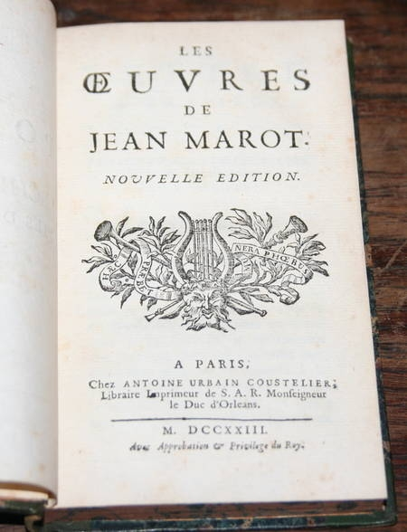 Jean Marot - Les oeuvres - 1723. Photo 1.