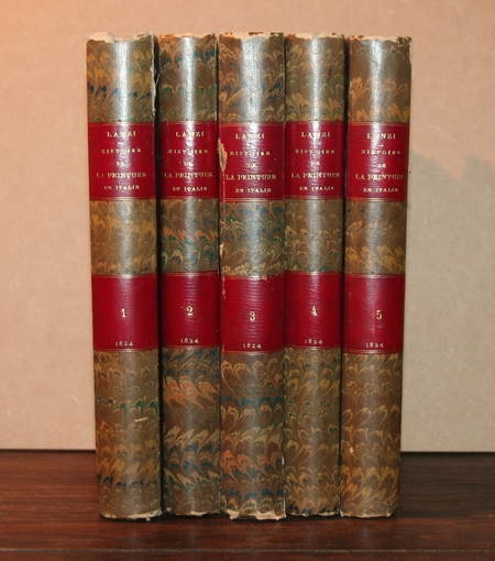 Lanzi Histoire de la peinture en Italie 5 vol. 1824. Photo 0.