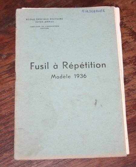 Fusil &agrave; r&eacute;p&eacute;tition. Mod&egrave;le 1936. Photo 1.