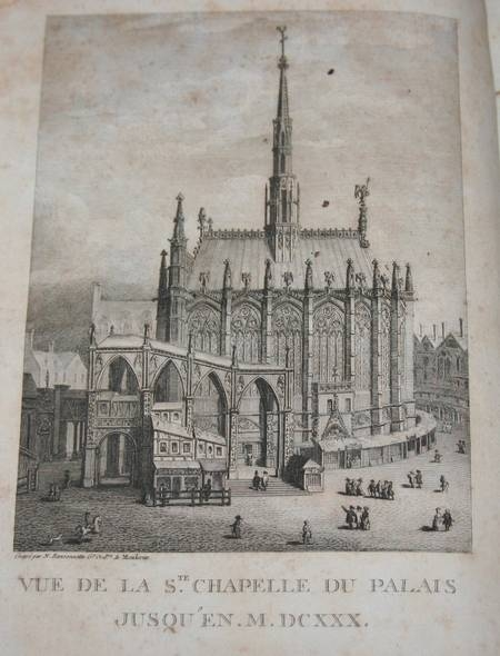 Morand - Histoire de la Sainte-Chapelle Royale du Palais 1790 Rare. Photo 0.