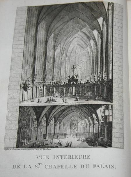 Morand - Histoire de la Sainte-Chapelle Royale du Palais 1790 Rare. Photo 3.