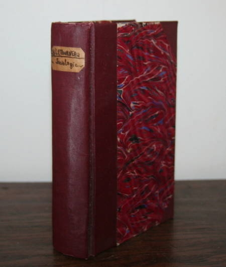 LETOURNEAU (Charles). La sociologie d'après l'ethnographie