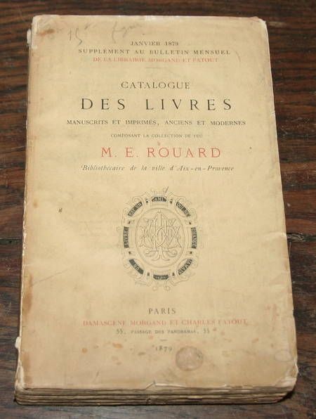[Provence] Les livres de M. Rouard biblioth&eacute;caire d'Aix. Photo 1.