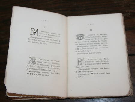 BOUVENNE (Aglaüs). Les monogrammes historiques d'après les monuments originaux