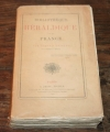 GUIGARD (Joannis). Bibliothèque héraldique de la France