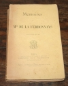 FERRONNAYS (Mme de la). Mémoires de Mme de la Ferronnays