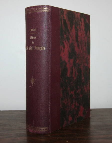 VIOLLET (Paul). Histoire du droit civil français, accompagnée de notions de droit canonique et d'indications bibliographiques