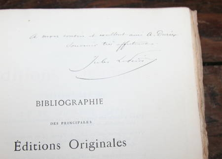 LE PETIT (Jules). Bibliographie des principales éditions originales d'écrivains français du XVème au XVIIIème siècle