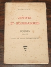 DUPONT (Amédée). Zéphirs et bourasques. Poésies 1926-1939