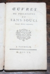 [Frédéric II de Prusse]. Oeuvres du philosophe de Sans-Souci