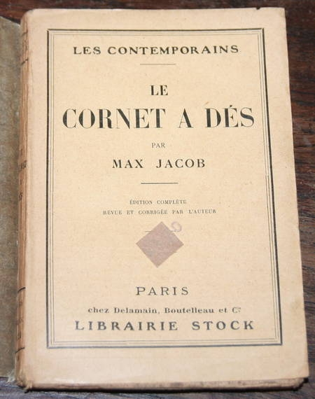 JACOB (Max). Le cornet à dés