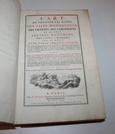 L'art de v&eacute;rifier les dates - In-folio - 1770. Photo 6.
