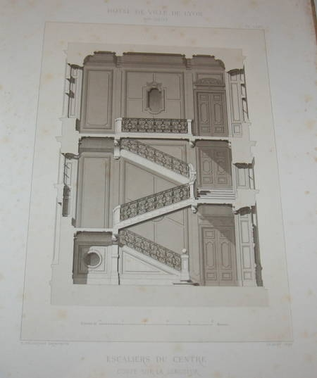 Monographie de l'h&ocirc;tel de ville de Lyon 1867. Photo 2.