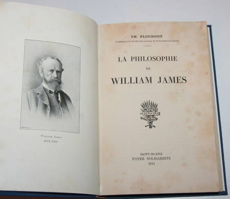FLOURNOY (Théodore). La philosophie de William James