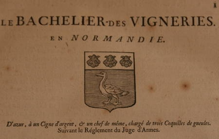 HOZIER (Louis Pierre d') et d'HOZIER DE SERIGNY. G&eacute;n&eacute;alogie de la famille Le Bachelier des Vigneries en Normandie