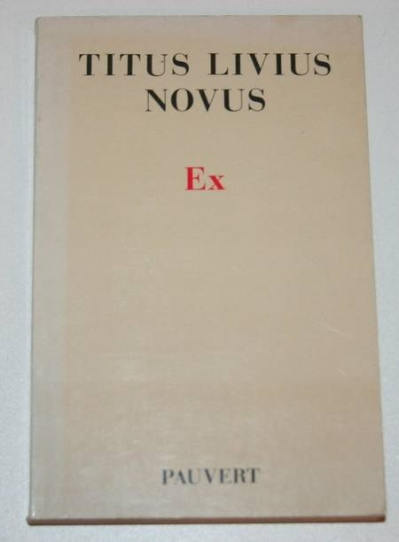 TITUS LIVIUS NOVUS - Ex - Pauvert 1992. Photo 0.