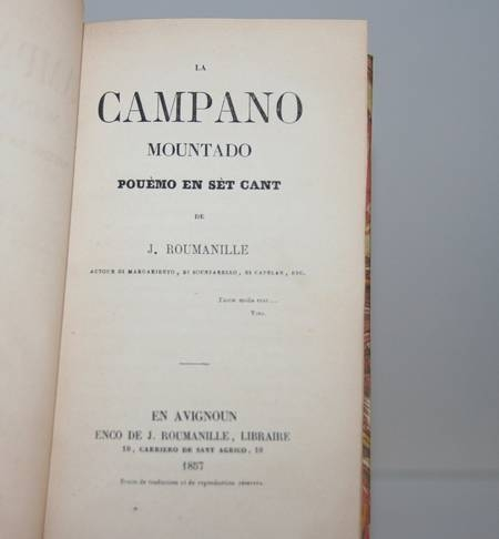 ROUMANILLE - La campano mountado - 1857. Photo 1.