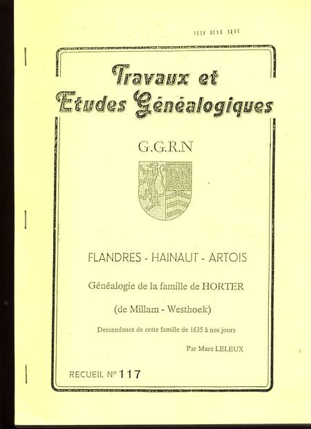 Flandres - G&eacute;n&eacute;alogie de la famille de Horter. Photo 0.