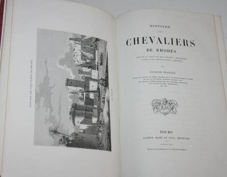 Flandin - Histoire des chevaliers de Rhodes - 1864. Photo 1.
