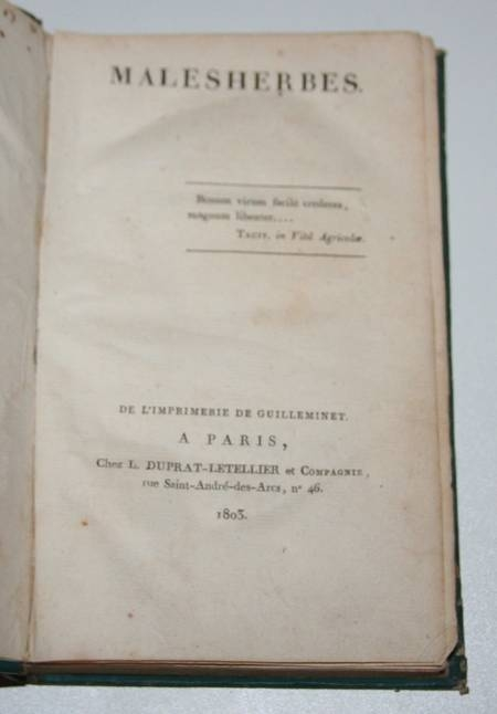 L'ISLE DE SALES (de) - Malesherbes 1803 - Reli&eacute;. Photo 1.