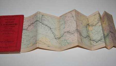 [Chemin de fer] Moleri - De Paris &agrave; Strasbourg, &agrave; Reims et &agrave; Forbach 1854. Photo 0.