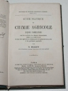 BASSET (N.). Guide pratique de chimie agricole. Le&ccedil;ons famili&egrave;res sur les notions de chimie &eacute;l&eacute;mentaire utiles au cultivateur et sur les op&eacute;rations chimiques les plus n&eacute;cessaires &agrave; la pratique agricole
