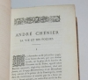 CHENIER (Andr&eacute;). Oeuvres po&eacute;tiques. Publi&eacute;es avec une introduction et des notes par Eug&egrave;ne Manuel