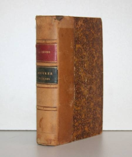 Andr&eacute; CHENIER Oeuvres po&eacute;tiques. Introduction et notes d'Eug&egrave;ne Manuel 1884. Photo 1.