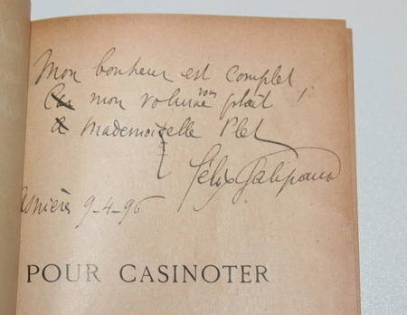 GALIPAUX (Félix). Pour casinoter. Comédies, saynètes, monologues, fantaisies