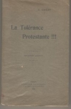 CAMUT (E.). La tol&eacute;rance protestante