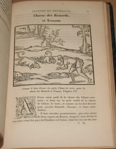 [Chasse] DU FOUILLOUX. La V&eacute;nerie 1844. Photo 1.