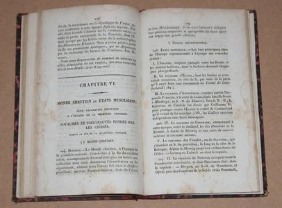 ANSART (Fx.). G&eacute;ographie historique du Moyen Age 1834 Reli&eacute;. Photo 1.
