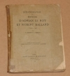 LESURE ( F.) et THIBAULT (G.). Bibliographie des &eacute;ditions d'Adrian Le Roy et Robert Ballard (1551-1598)