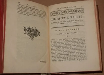 Janety R&eacute;glement du parlement de Provence de 1672. 1780. Photo 2.
