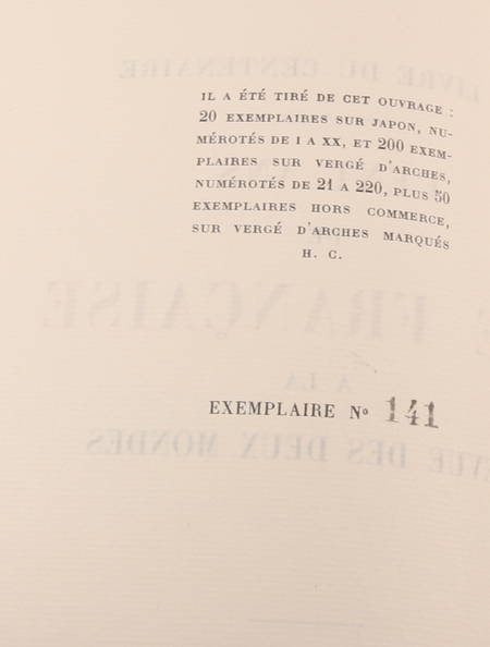 Vie fran&ccedil;aise &agrave; la Revue des Deux Mondes ... avec 10 ENVOIS !. Photo 2.