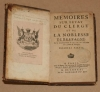 TOUSSAINT DE SAINT LUC. M&eacute;moires sur l'&eacute;tat du clerg&eacute; et de la noblesse de Bretagne