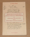 GERARD (Jean-Philippe). R&eacute;pertoire des ressources g&eacute;n&eacute;alogiques et h&eacute;raldiques du d&eacute;partement des manuscrits de la biblioth&egrave;que nationale de France