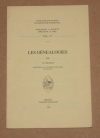 GENICOT (L.). Les g&eacute;n&eacute;alogies
