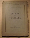 BROSSAUD de JUIGNE (G.). Le bal des feuilles