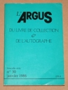 . L'argus du livre de collection et de l'autographe. Nouvelle s&eacute;rie, n&deg; 30, janvier 1986