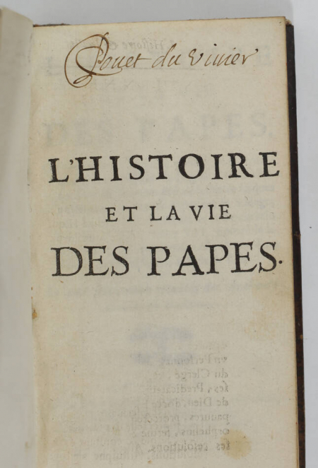 COULON - L histoire et la vie des papes - 1668 - portraits et figure - Photo 3, livre ancien du XVIIe siècle