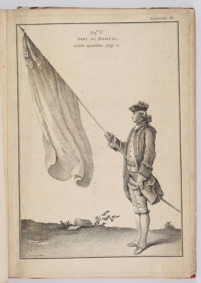 [Militaria] GRAVELOT - Planches des positions des soldats d infanterie - 1766 - Photo 1, livre ancien du XVIIIe siècle