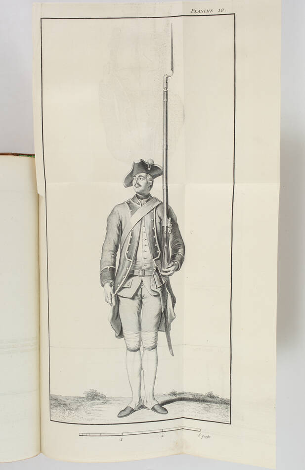 [Militaria] Ordonnance de l infanterie + soldats de Gravelot + manoeuvres 1766 - Photo 0, livre ancien du XVIIIe siècle