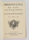 [Militaria] Ordonnance de l infanterie + soldats de Gravelot + manoeuvres - 1766 - Photo 2, livre ancien du XVIIIe siècle