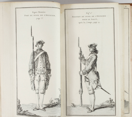 [Militaria] Ordonnance de l infanterie + soldats de Gravelot + manoeuvres - 1766 - Photo 7, livre ancien du XVIIIe siècle