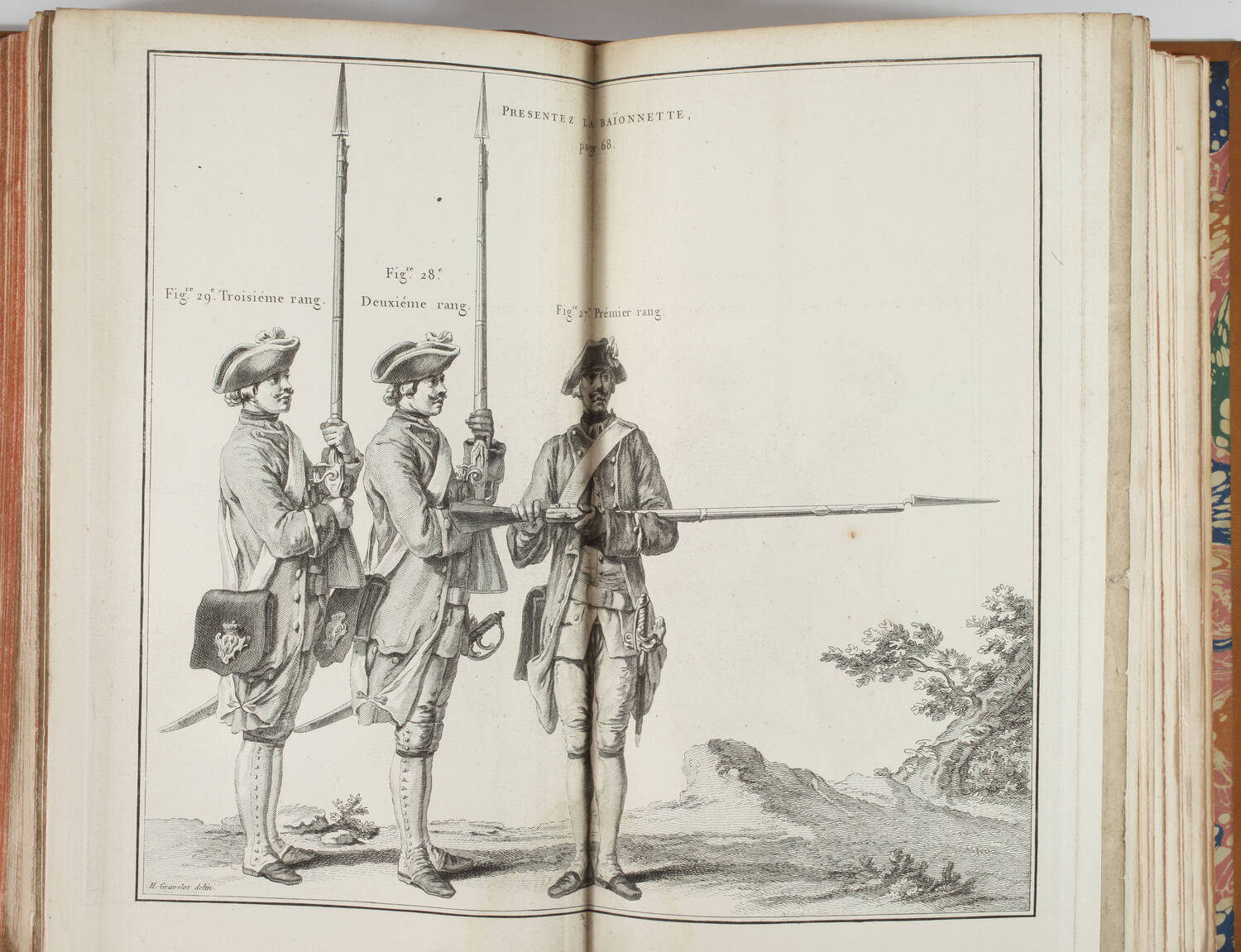 [Militaria] Ordonnance de l infanterie + soldats de Gravelot + manoeuvres 1766 - Photo 8, livre ancien du XVIIIe siècle