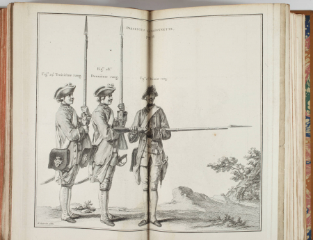 [Militaria] Ordonnance de l infanterie + soldats de Gravelot + manoeuvres - 1766 - Photo 8, livre ancien du XVIIIe siècle